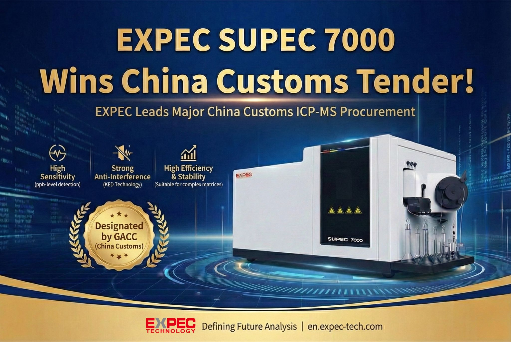 EXPEC Leads Major China Customs ICP-MS Procurement - EXPEC TECHNOLOGY